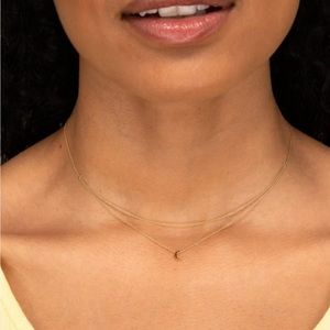 Mejuri gold vermeil doubla chain with moon